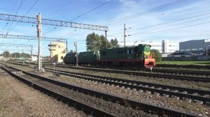 Манёвры тепловоза ЧМЭ3Т-5522 на станции Волковская