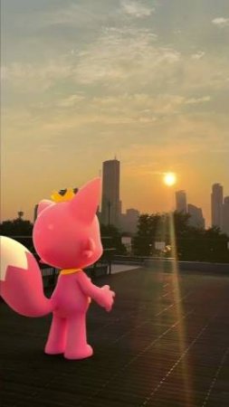 Pinkfong enjoying sunset🌇 #shorts