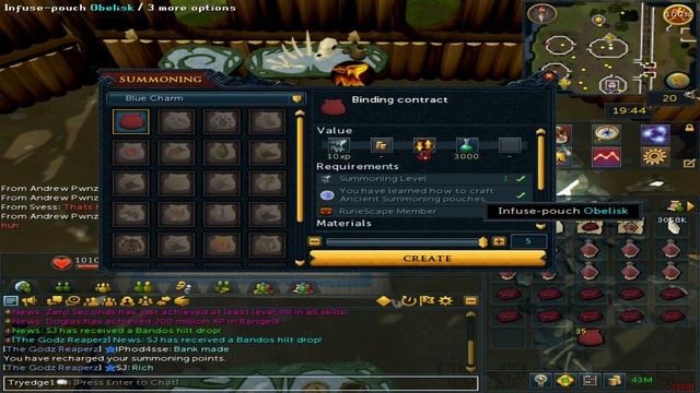 Runescape 3 How to Make Binding Contracts Quickly (Taverley Method) смотреть онлайн