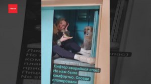 Красноярка с собакой застряла в лифте во время отключения электричества
