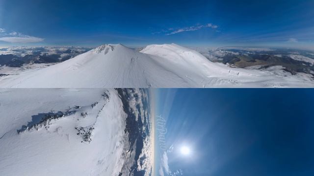 360°, Mount Elbrus, Russia. 8K aerial video смотреть онлайн