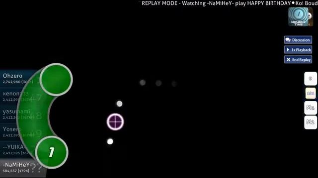 osu! Koi boudou (TV size) [Hard] + DT смотреть онлайн