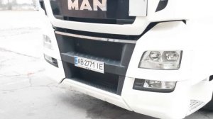 хром накладка на решетку радиатора для Man Tgx evro 6 + рамка номера (металл нержавейка)
