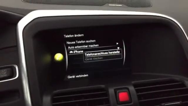 Volvo XC60 TELEFON Verbinden Via Bluetooth Mobilphone Pair With Volvo