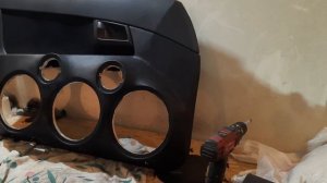 дверные карты на ваз 2110  2112 приора под 3-20ки и 2 рупора #автозвук #изготовление дверных карт