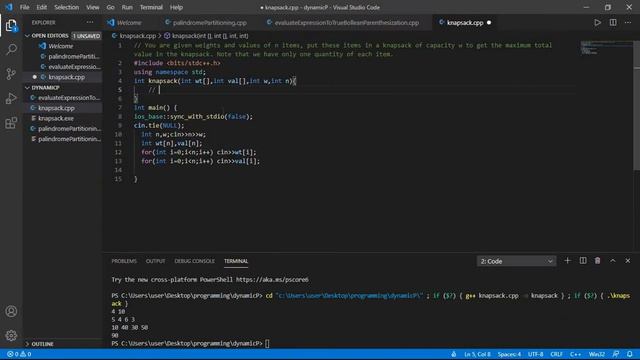 0-1 Knapsack problem using recursion(simple explanation with code). смотреть онлайн