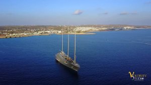 Sailing Yacht A - Самая большая парусная яхта в мире. Кипр Айа Напа. 4K video.