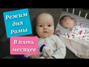 Режим дня Ромы в пять месяцев