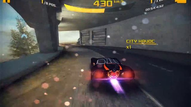 Asphalt 8 - B-Class Cup  Clifftop Run  Mercedes-Benz Biome 01:10.889 ST