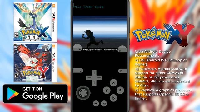 Snapdragon 845 Citra 3DS Official Android Emulator Pokemon X & Y Gameplay + Download Links (ROM)