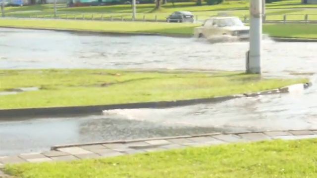 Vitebsk, Pobeda avenue, after tropical storm, part I смотреть онлайн