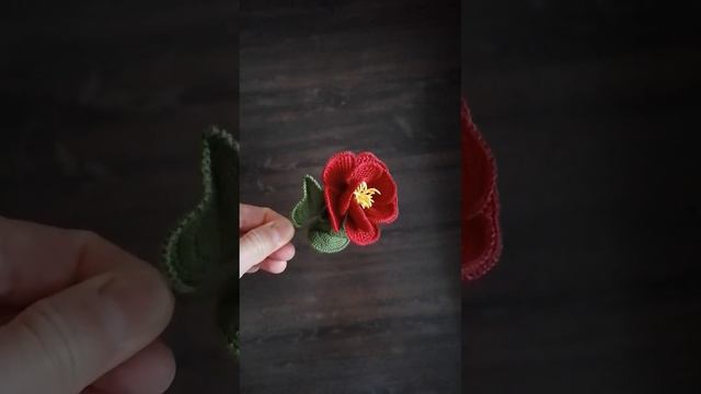 Роза Вязаная роза Цветок Розы Вязаные крючком Rose Knitted Rose Flower Rose Crochet