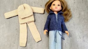 Связала кофту для куклы Паола Рейна. Мастер класс ажурной шапки для куклы Паола Рейна