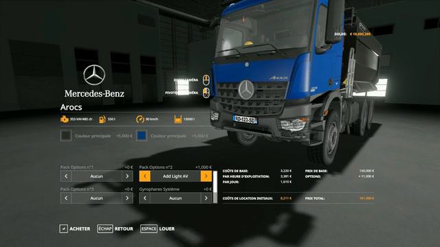 [FS19 - PC] Mise en DL pack MERCEDES AROCS 6x4