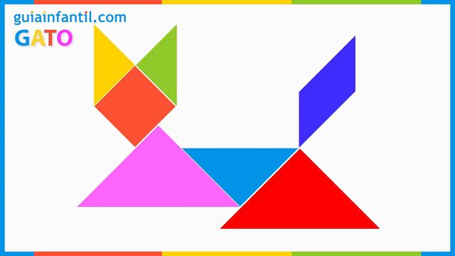 El juego del tangram para niños | Figuras fáciles de animales para mejorar la atención | Puzzles 🐕 смотреть онлайн