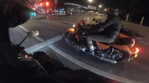 Оранжевый Урал с коляской