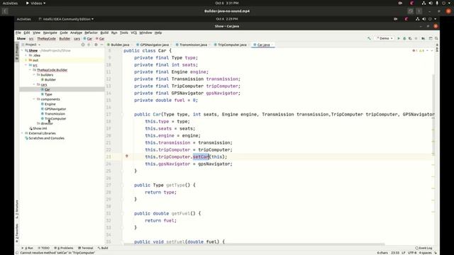 The Builder design pattern using Java смотреть онлайн