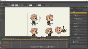 #2 Курс по созданию и анимации векторного костяного персонажа в Moho / Anime Studio Pro