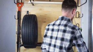 КНш-1 Полка настенная для колес складная раздвижная