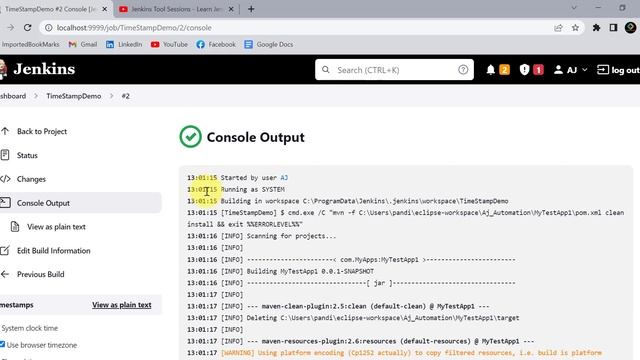 How to use TimeStamp in the Jenkins | How to configure TimeStamp format #jenkins #jenkinstutorial