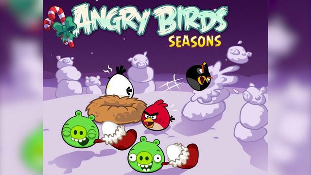 С НОВЫМ ГОДОМ - ANGRY BIRDS SEASONS смотреть онлайн