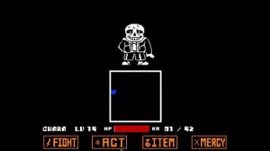 UNDERTALE Full Sans battle without debug mode and genocide ending(read description)