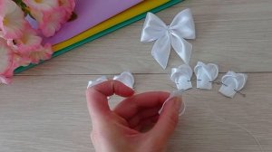 DIY/ Белоснежные бантики для девочек. То что нужно на весну.