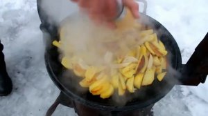 Как пожарить картошку на садже