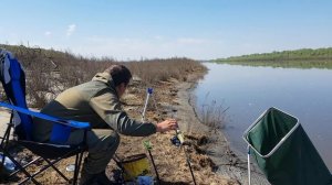 РЫБАЛКА НА ФИДЕР РАННЕЙ ВЕСНОЙ!Ловля плотвы и густеры весной