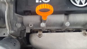 1.6 CFNA VW Polo прогретый двс RAVENOL RCS Racing Competition Synto SAE 5W-40 температура -18C.