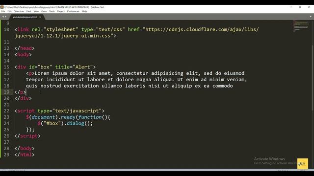JQUERY BASIC TUTORIAL | WIDGETS DIALOG, SPINNER & BUTTON | SIR MUSTAFA