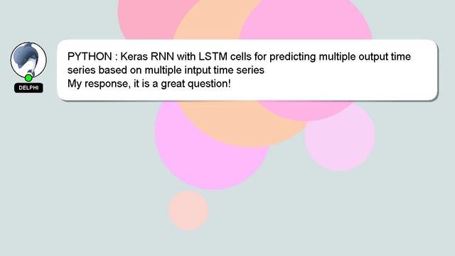 PYTHON : Keras RNN with LSTM cells for predicting multiple output time series based on multiple int смотреть онлайн