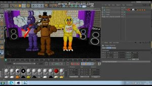 КАК СДЕЛАТЬ 3Д КАРТИНКУ ФНАФ В СИНЕМА 4Д №1