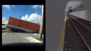 ROBLOX Crash Town vs Real Life Train Crashes - Gameplay with Trains Crashing #9