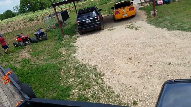 WARRIOR AND HONDA TRX 450R DOING DONUTS смотреть онлайн