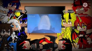 Kaijus react Godzilla vs Destoroyah final