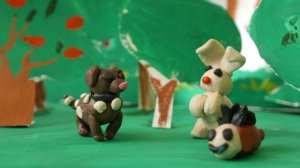 Зверята из пластилина