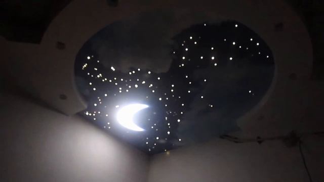 Сказочный потолок "Звездное небо". The ceiling is fabulous. смотреть онлайн