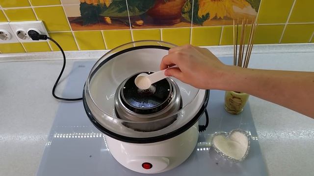 Секреты приготовления сахарной ваты в машинке Smile CFM 1081, вата не прилипнет. смотреть онлайн
