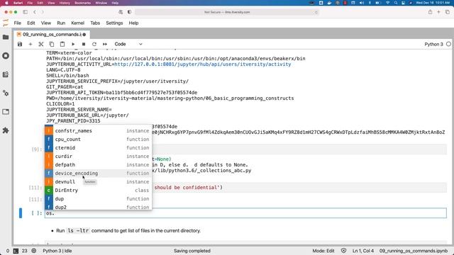 Mastering Python - Basic Programming Constructs - 09 Running OS Commands