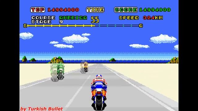 Super Hang-On (Sega Mega Drive / Genesis) - (Longplay - Arcade Mode) смотреть онлайн