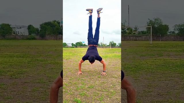 new veriation of handstand pushup ?‼️#shorts #youtubeshorts #shortvideo