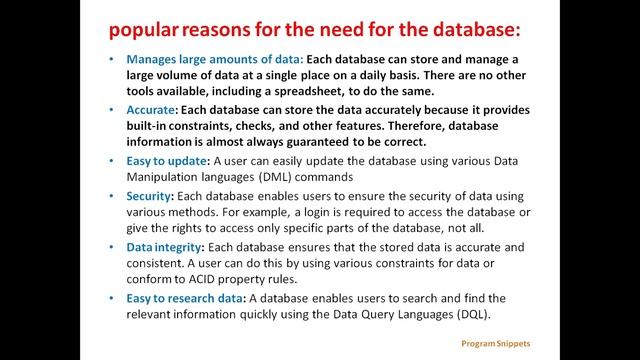 Database In MS SQL Server