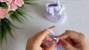 Пинетки из плюша на новорожденных