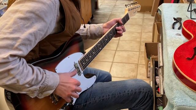 Custom built sunburst Fender Telecaster - D-Town Guitars смотреть онлайн