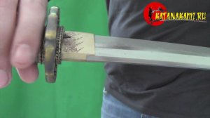 Катана Син гун-то хамон зонная закалка сталь T10 на сайте katanakami.ru