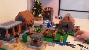LEGO Minecraft обзор набора Большая деревня