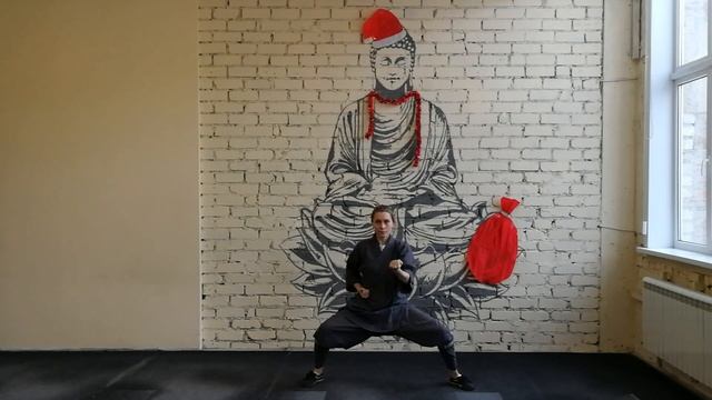 Новогоднее упражнение 3 цигун. Анна Комиссарова (Ши Янчжень). Центр ушу и цигун Шаолинь (Воронеж). смотреть онлайн