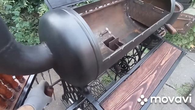 Мангал, коптильня из газовых баллонов