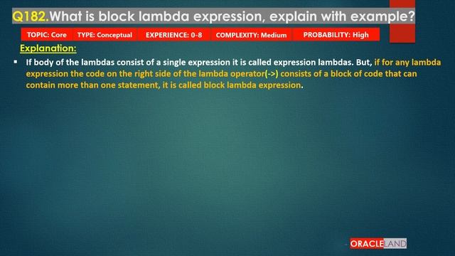Top Core Java Interview Questions and Answers -PART 22 | Lambda Expression in Java | Java8 features